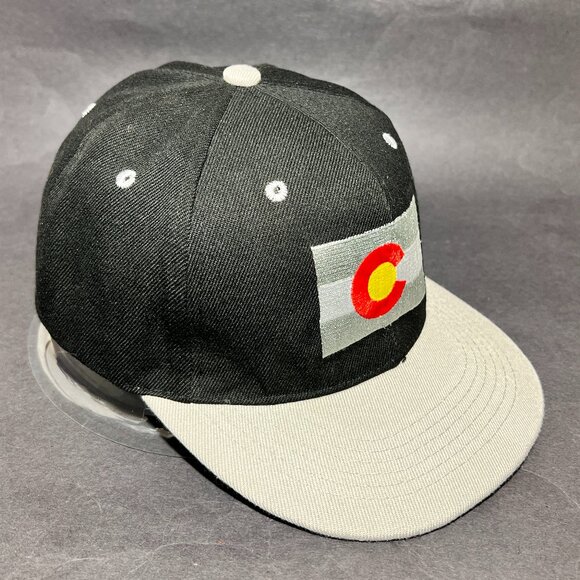 Colorado State Flag Snap Back Hat Cap ULURU Black Travel Vacation Souvenir Mens - Picture 6 of 12